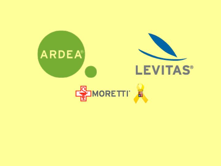 I prodotti Ardea e Levitas della ditta Moretti